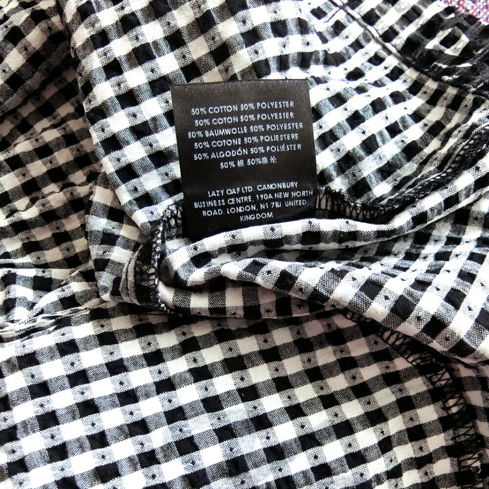 Lazy Oaf All Bows Gingham Babydoll Dress | UK 12 / US 8 - Picture 8 of 8
